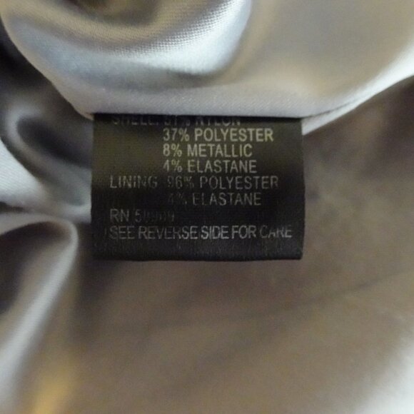 Alex Marie Silver Jumpsuit Women's Petite Size 4P Belted One Shoulder NEW - Picture 11 of 12